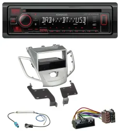 Kenwood MP3 CD USB Bluetooth DAB Autoradio für Ford Fiesta JA8 10-17 ohne Displa