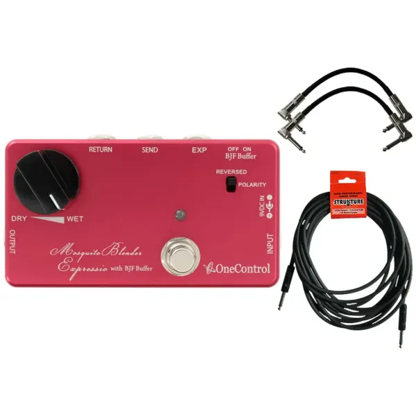 One Control OCMBE Mosquite Blender Expressio w/ BJF Buffer and Expression Pedal
