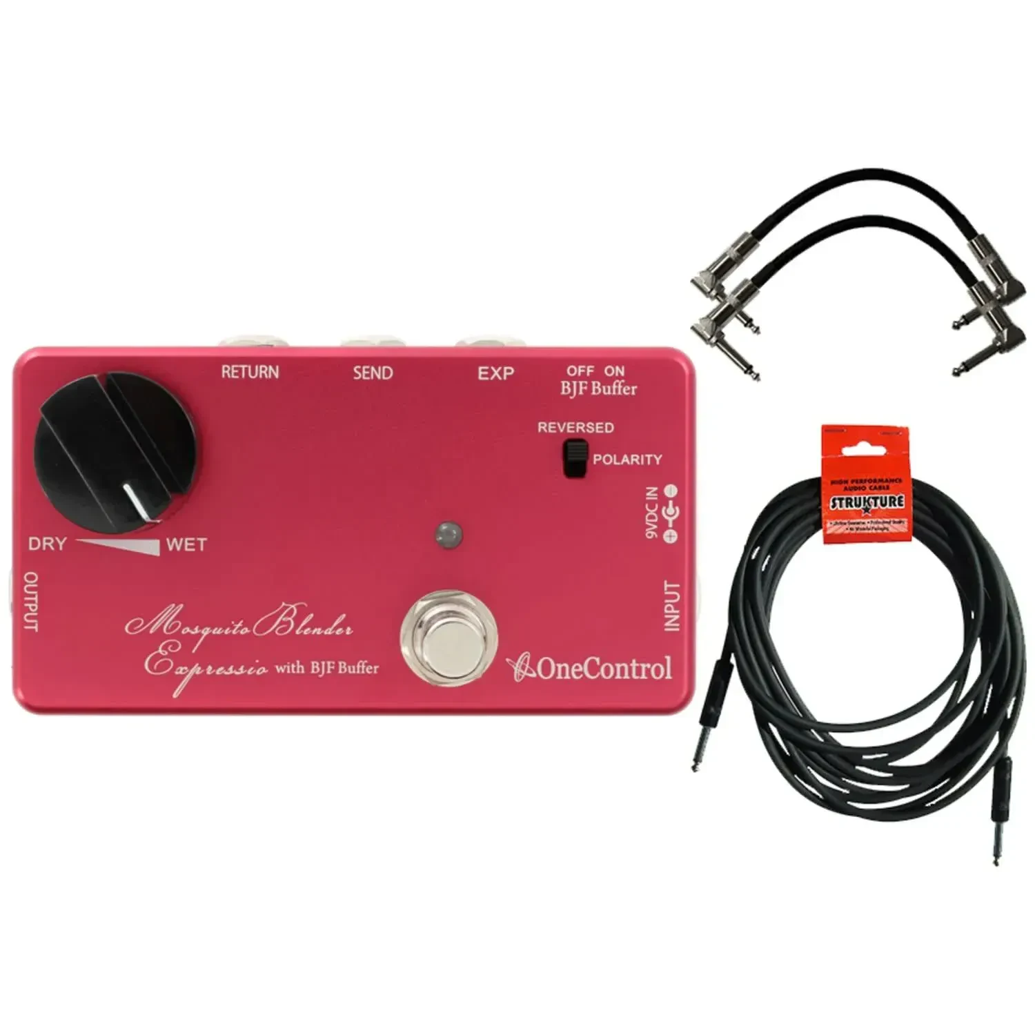 Педаль эффектов для электрогитары One Control Mosquite Blender Expressio с набором кабелей
