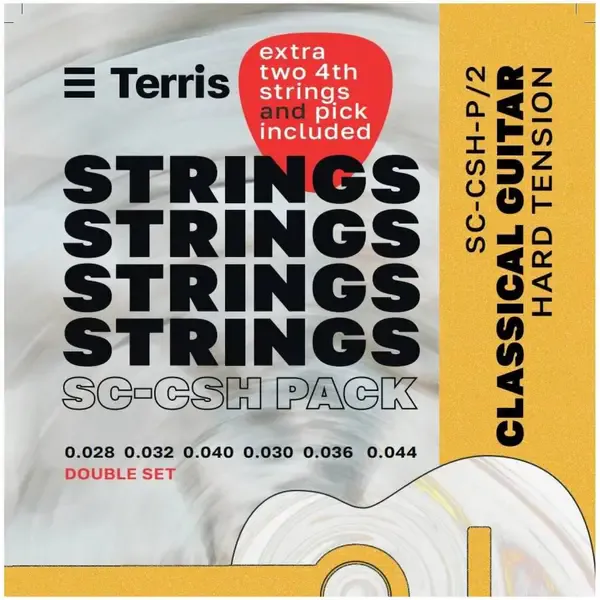 Струны для классической гитары Terris SС-CSH-Pack/2 Hard Tension (2 комплекта)