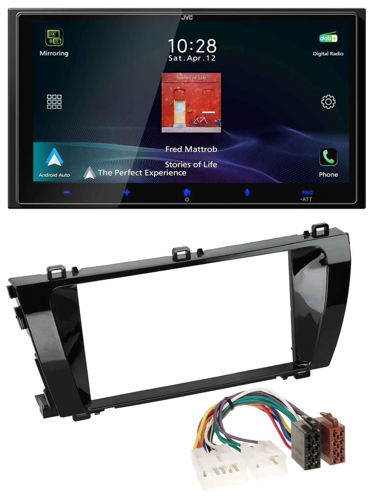 JVC USB Bluetooth 2DIN DAB MP3 Autoradio für Toyota Corolla (ab 2014)