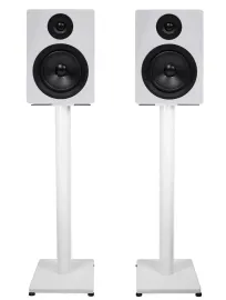 Pair Rockville APM5W 5.25" 250w Powered USB Studio Monitor Speakers+29" Stands