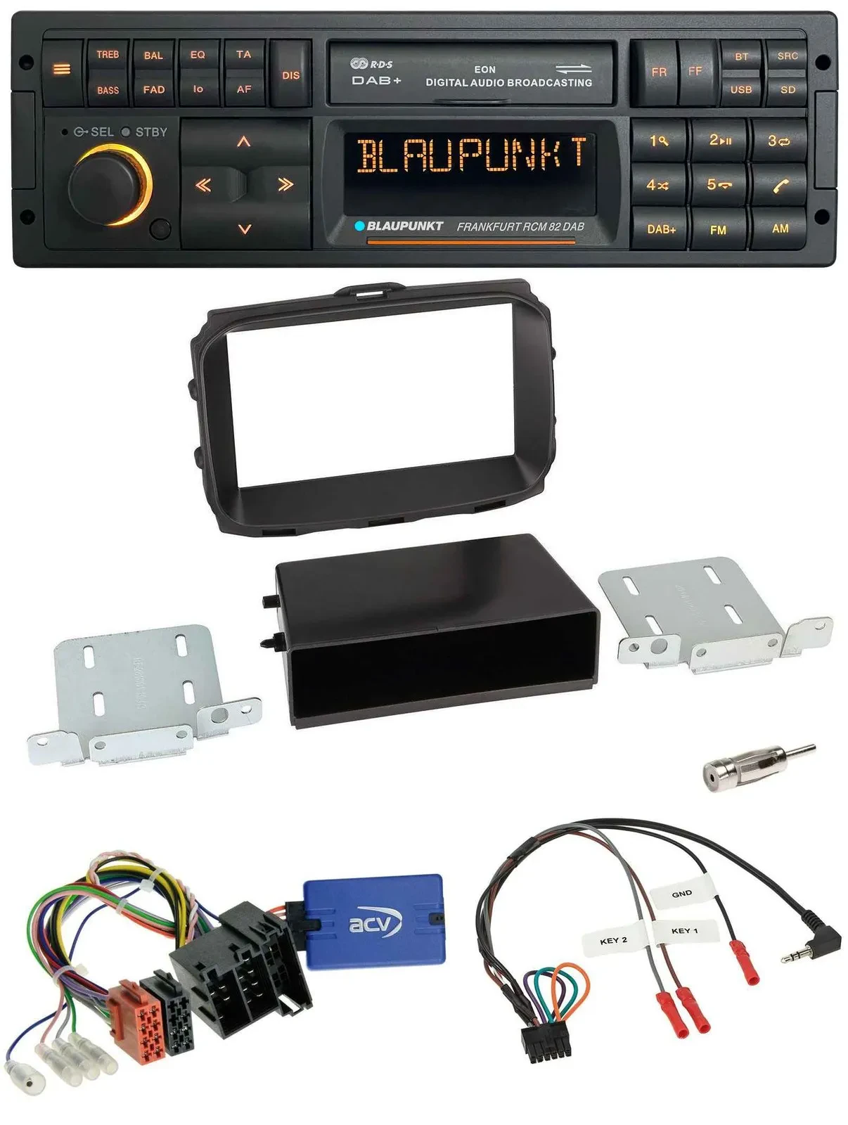 Blaupunkt USB DAB SD Lenkrad Bluetooth Autoradio für Alfa Romeo Giulietta 2013-2