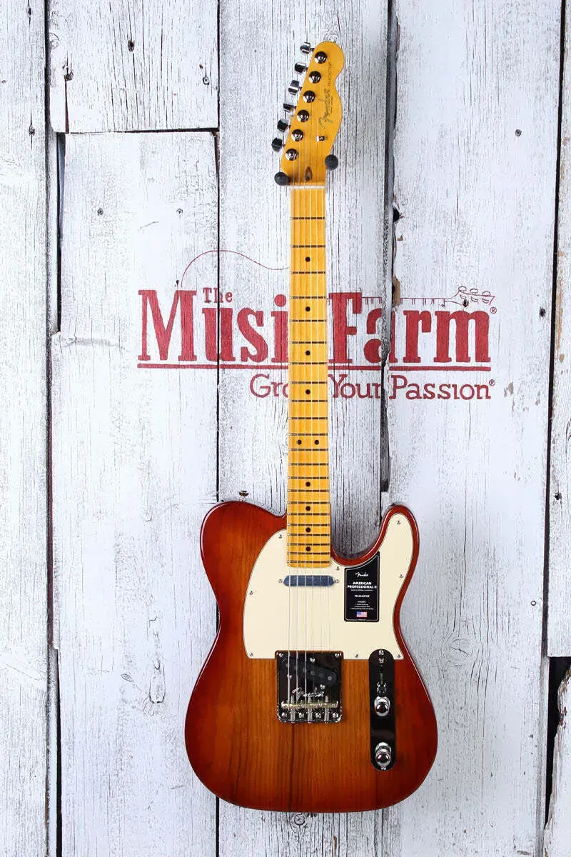 Электрогитара Fender American Professional II Telecaster Sienna Sunburst с кейсом