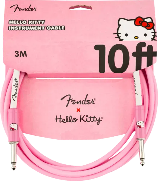 Инструментальный кабель Fender X Hello Kitty Official 099-0510-156 Pink 3 м