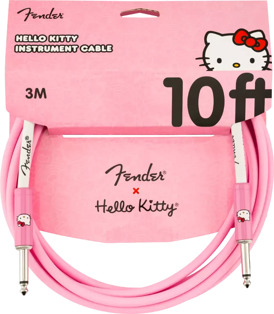 Инструментальный кабель Fender X Hello Kitty Official 099-0510-156 Pink 3 м