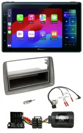 Pioneer Bluetooth DAB Lenkrad USB Autoradio für Alfa GT 147 Ablage silber