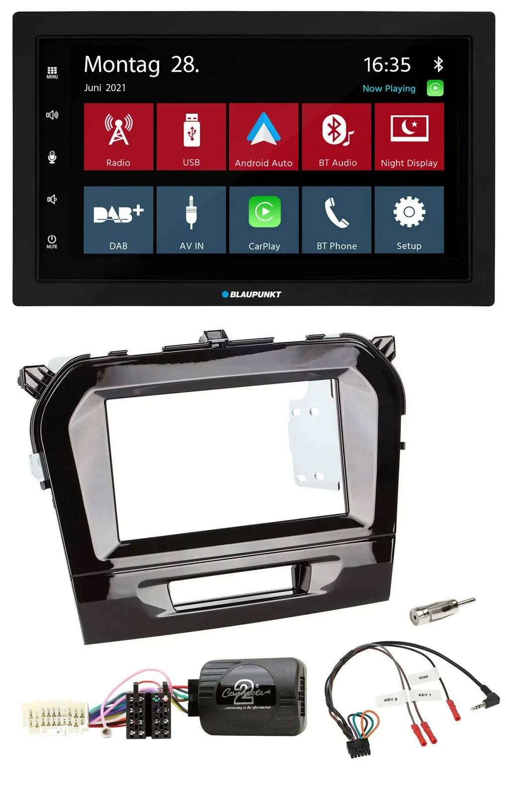 Автомагнитола для Suzuki Vitara (с 2015) Blaupunkt 2DIN, Bluetooth, USB, DAB