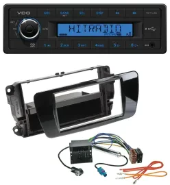 VDO AUX 1DIN MP3 USB Autoradio für Seat Ibiza ab 08 Klavierlack schwarz