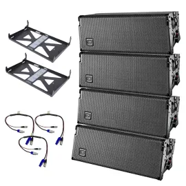 DAS Event-208A Dual 8" Powered Line Array Club Event Speakers Package