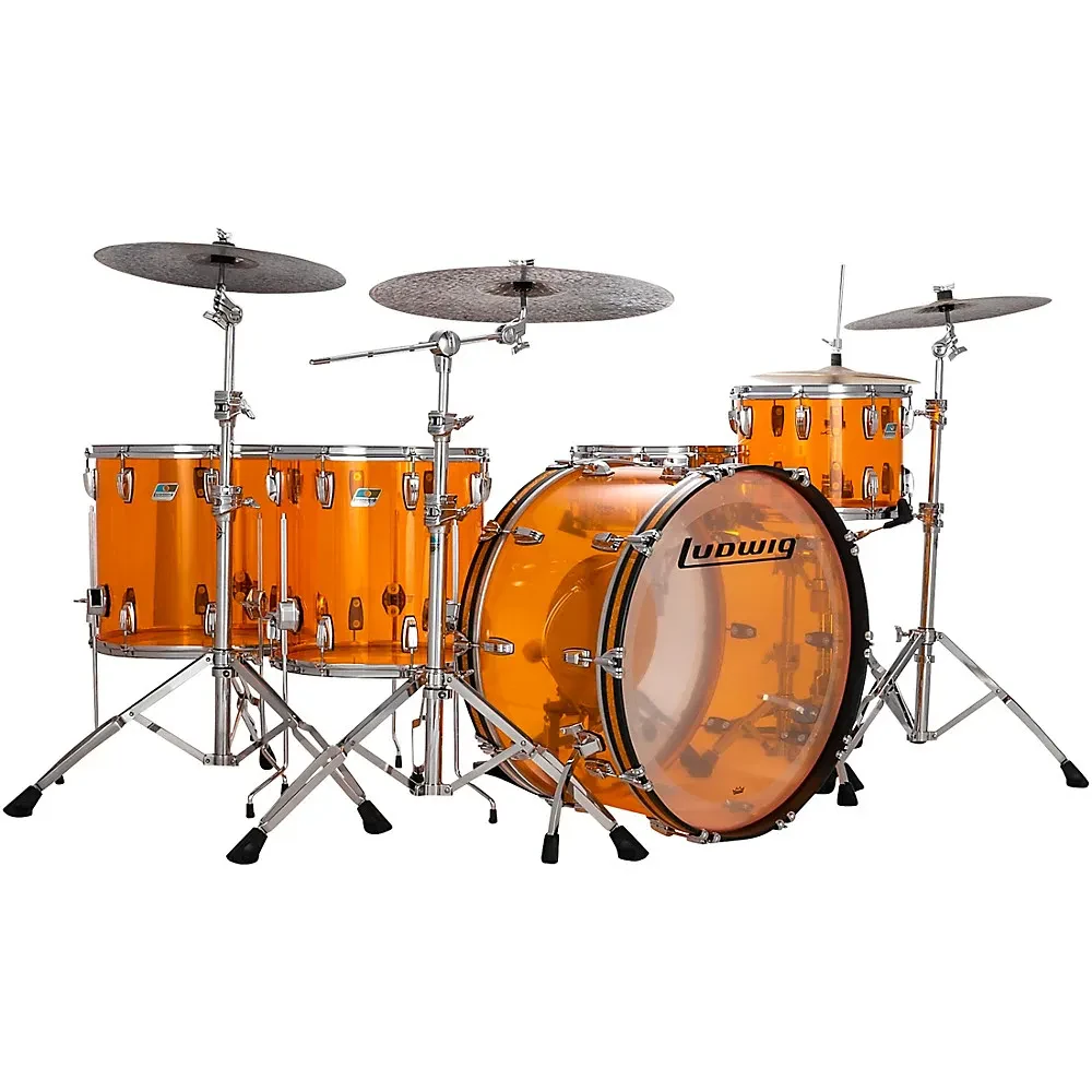 Ludwig Ludwig Vistalite 4-Piece Zep Shell Pack With 26" Bass Drum Amber
