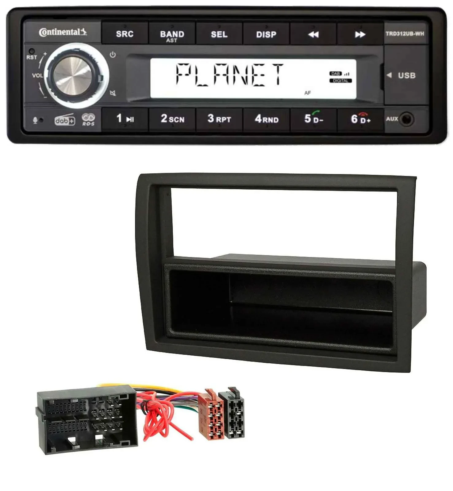 Автомагнитола для Fiat Ducato, Citroen Jumper, Peugeot Continental 1DIN, USB, AUX, DAB, MP3