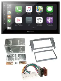 Pioneer MP3 Bluetooth DAB 2DIN USB Autoradio für Toyota Auris 07-12 anthrazit-gr