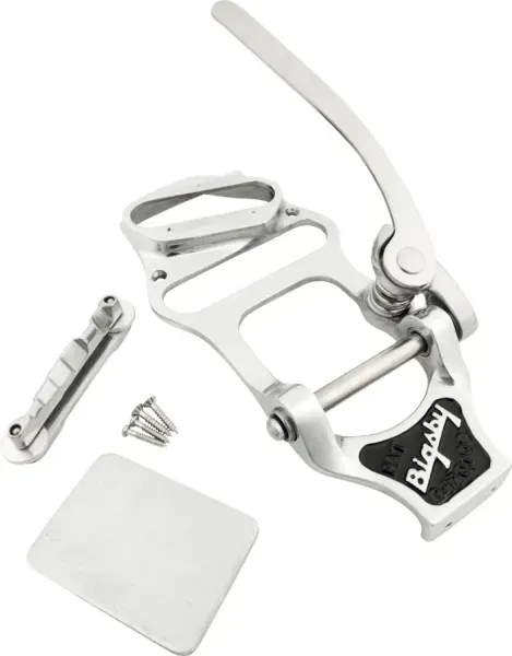 Bigsby B16 Tailpiece w/Bridge and Neck Shim, Polished Chrome, 006-3558-000