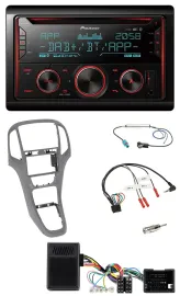 Pioneer 2DIN DAB Lenkrad Bluetooth USB CD Autoradio für Opel Astra J ab 2009 Tit