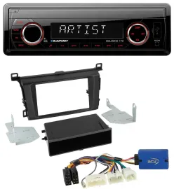 Blaupunkt SD USB 1DIN MP3 AUX Autoradio für Toyota RAV-4 (ab 2013)
