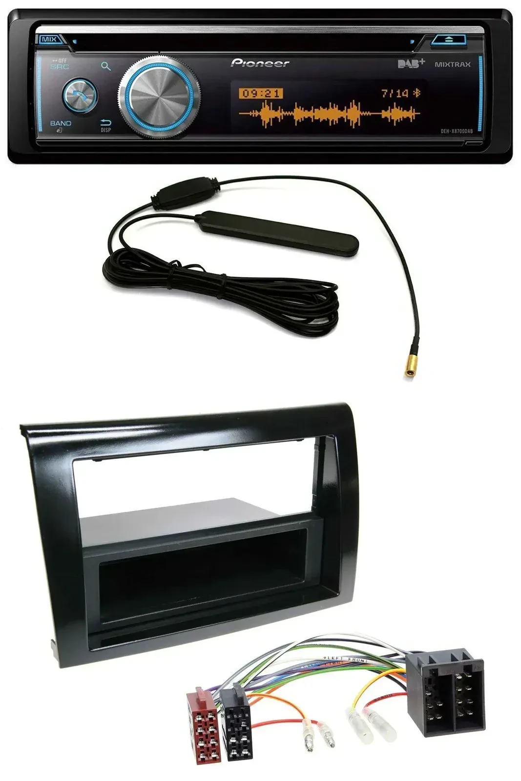 Автомагнитола Pioneer CD/USB/Bluetooth/DAB/MP3 для Fiat Bravo (с 2007)