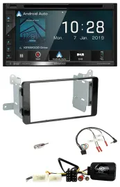 Kenwood DAB TMC USB 2DIN Lenkrad Bluetooth Navigation für Mitsubishi L200 ab 10/