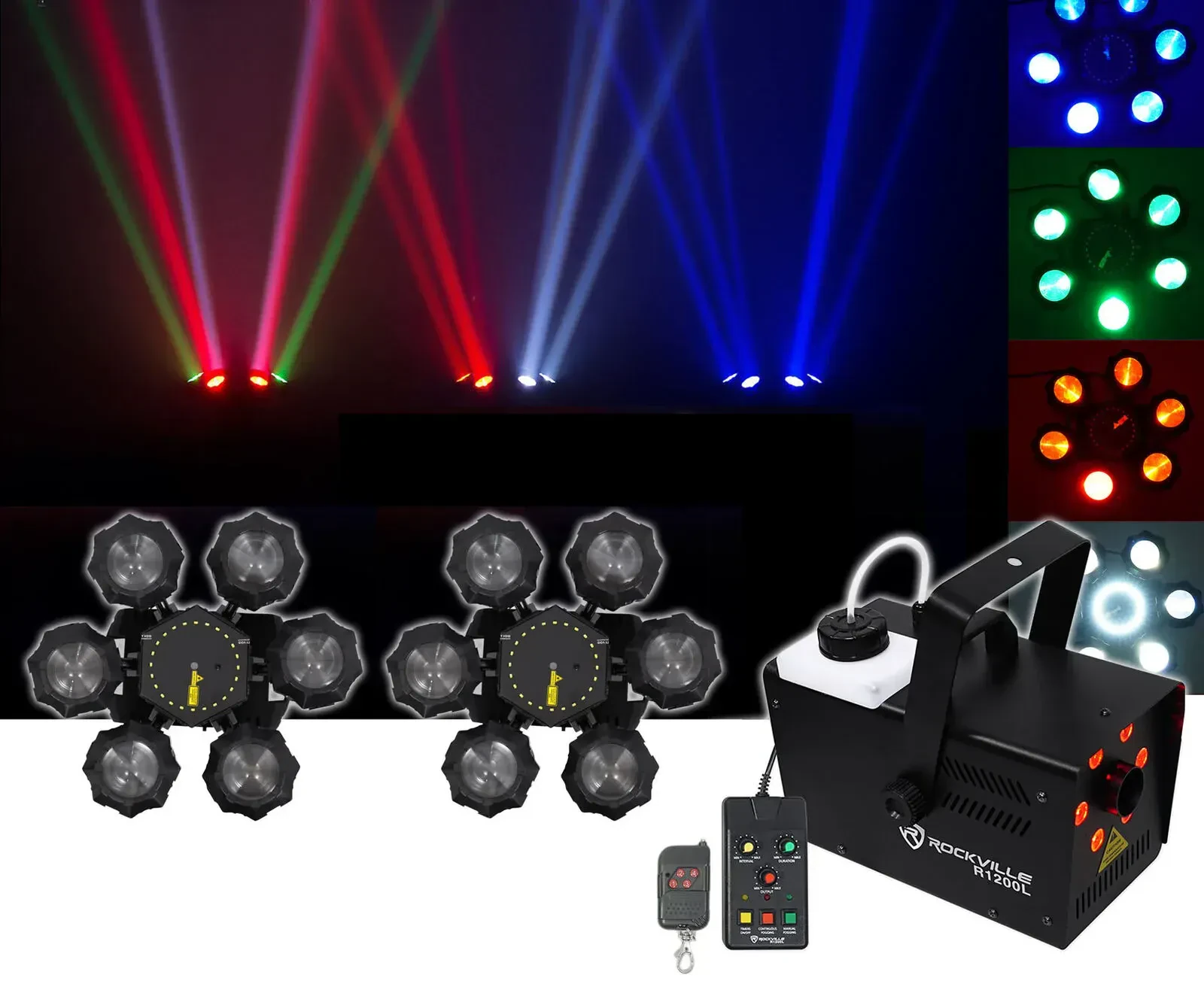 Комплект светового оборудования Chauvet DJ Helicopter Q6 + R1200L