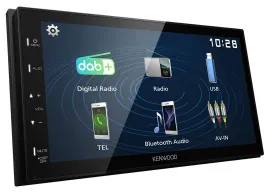 Kenwood 2DIN Bluetooth Lenkrad USB DAB Autoradio für Seat Leon 2005-2012 silber