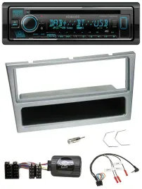 Автомагнитола Kenwood Bluetooth DAB USB CD, поддержка кнопок на руле, для Opel Corsa C (2000–2004), серебристая