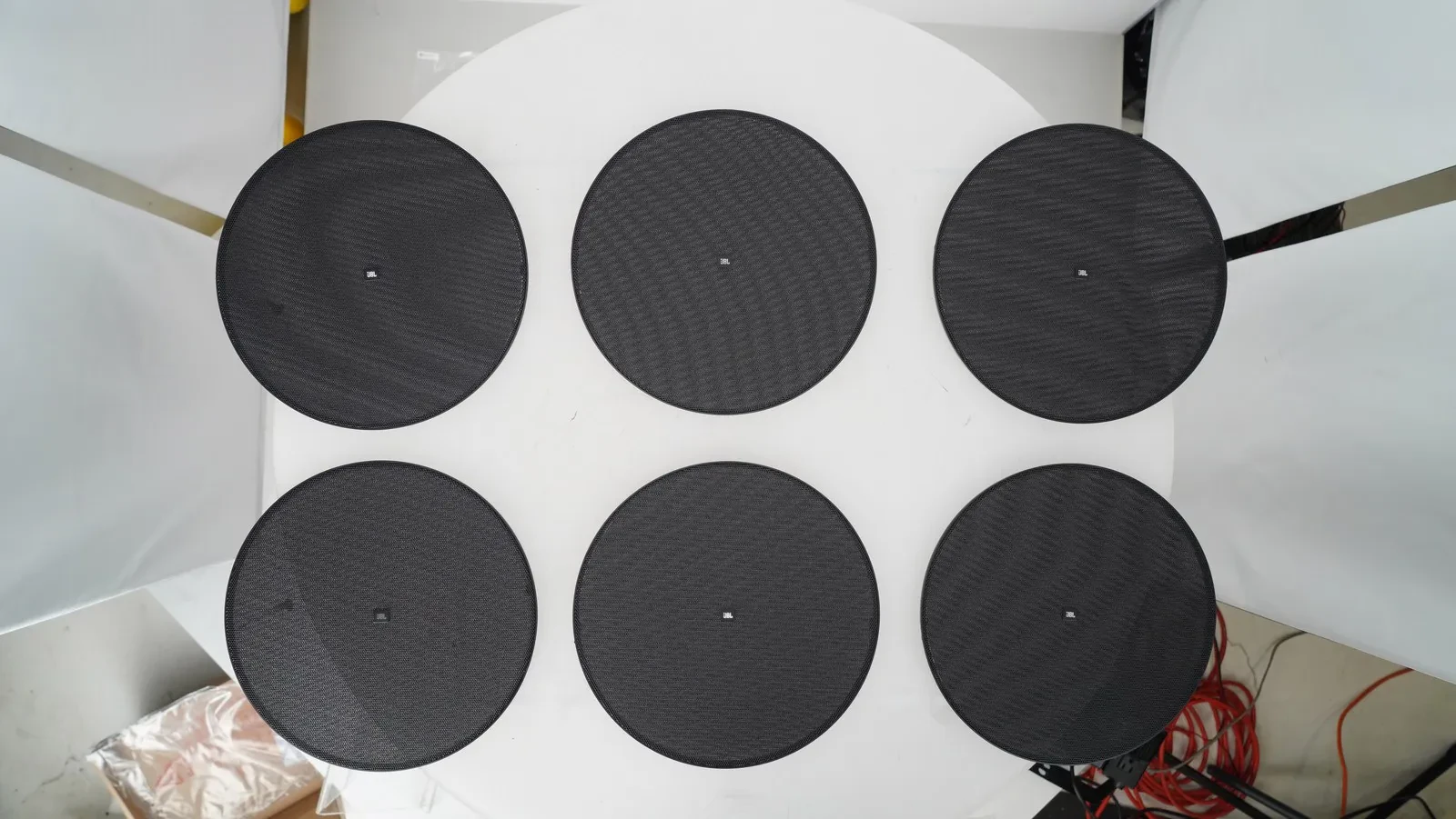 (6) JBL MTC-426BG Round Black Grilles for Control 426C/T, 426LP, 424LP Speakers