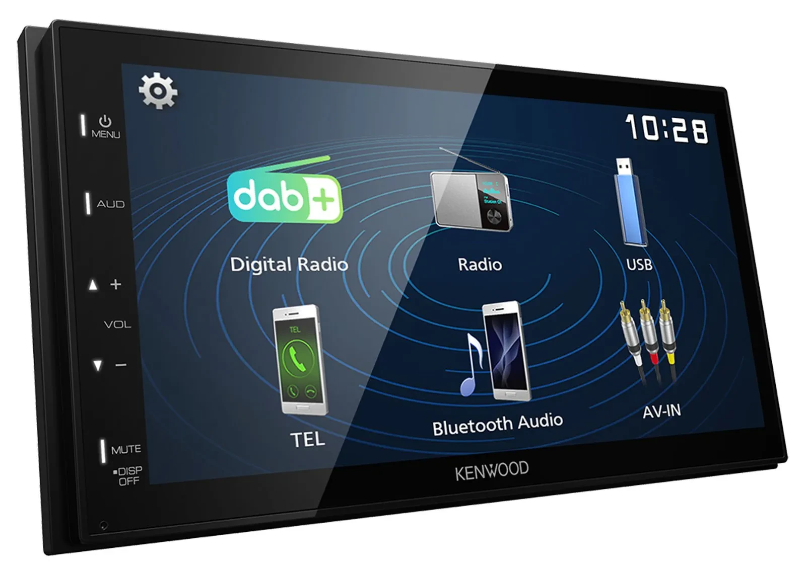 Kenwood 2DIN Bluetooth Lenkrad USB DAB Autoradio für Seat Leon 2005-2012 silber