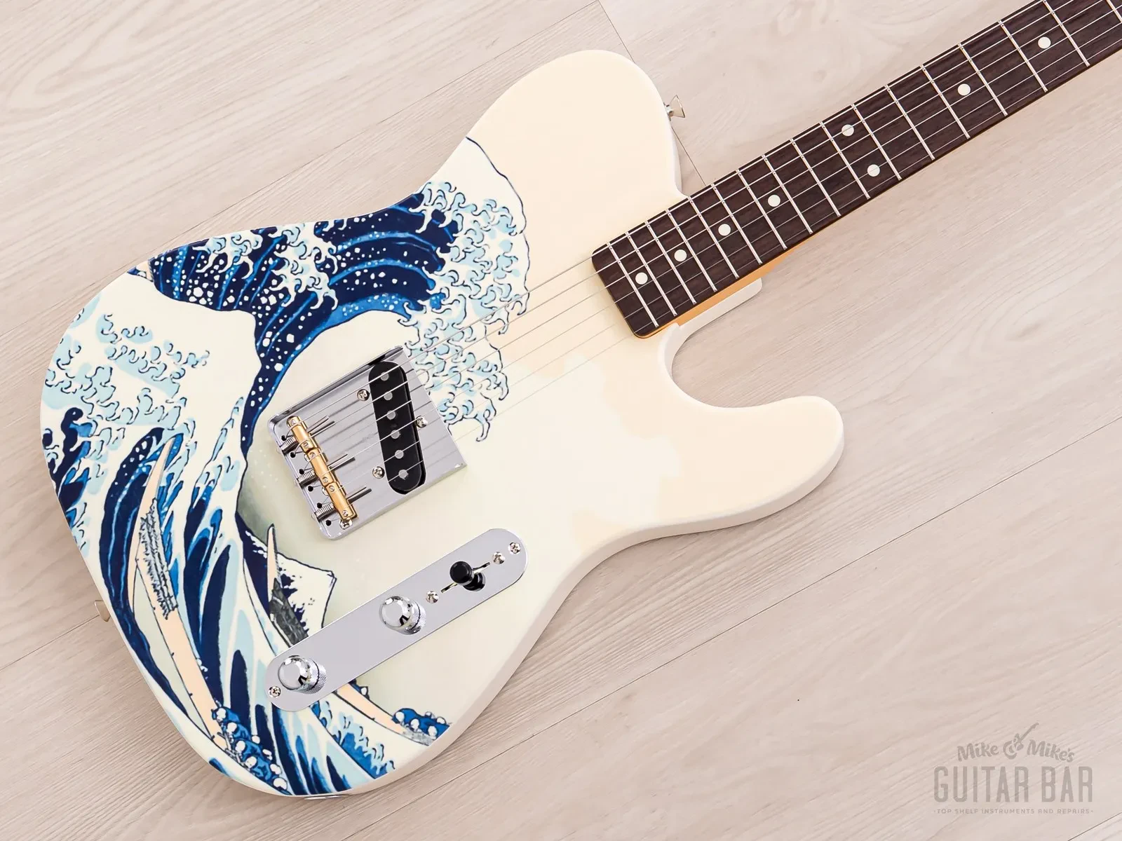2024 Fender Japan Art Canvas Esquire Katsushika Hokusai w/ Case, Tags