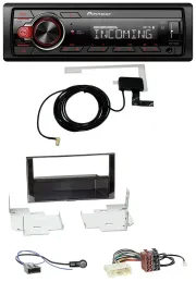 Автомагнитола для Nissan Micra (2013–2017) Pioneer USB MP3 DAB Bluetooth, чёрный глянец