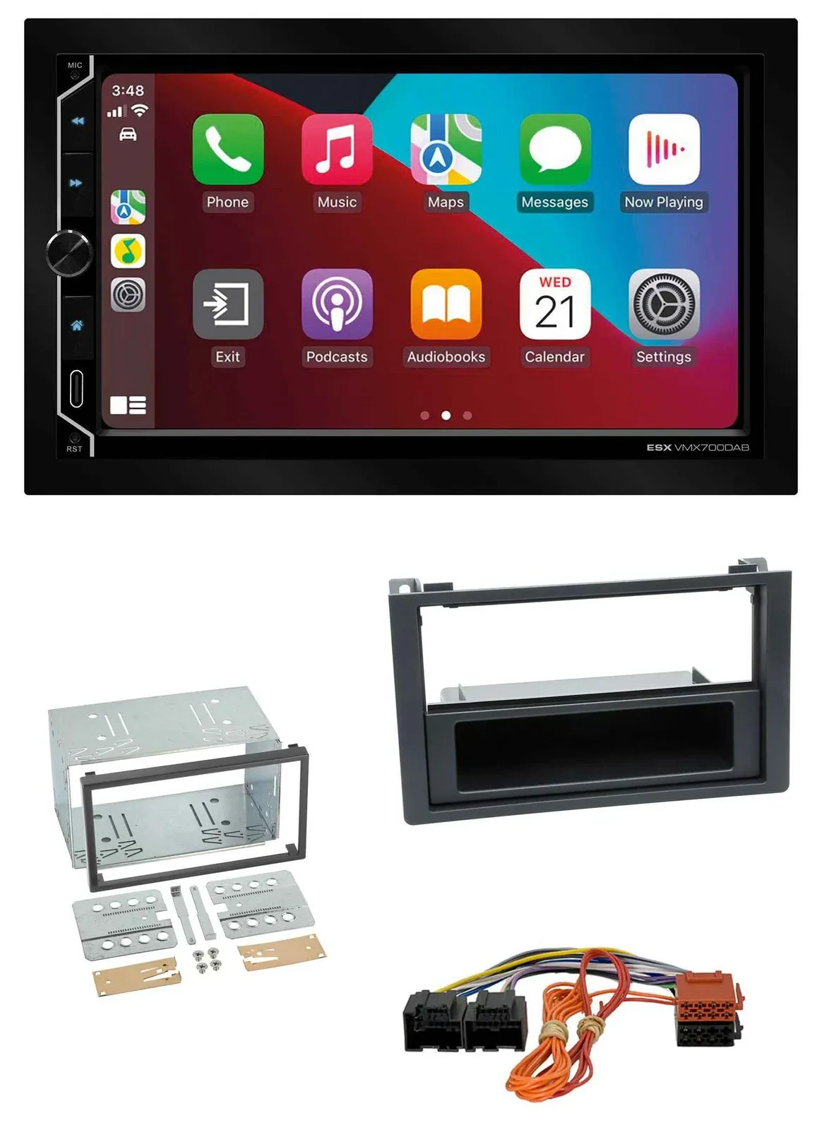 ESX 2DIN DAB USB MP3 Bluetooth Autoradio für Saab 9.3 Ys3F 2007-2012