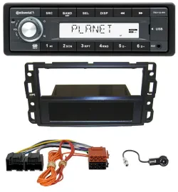 Continental USB MP3 AUX 1DIN Autoradio für Cadillac BLS (2006-2010)