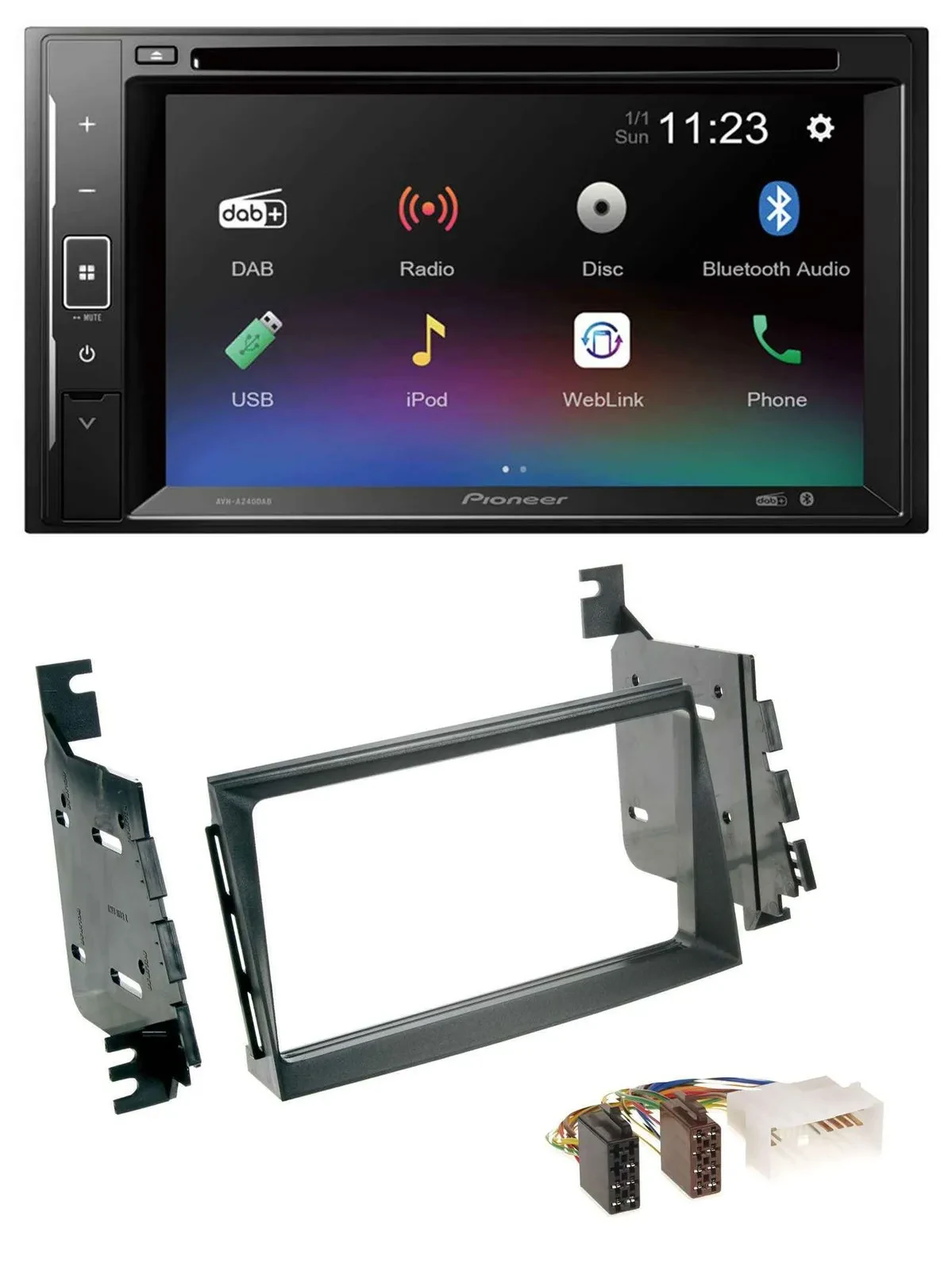 Pioneer Bluetooth MP3 USB 2DIN DAB DVD Autoradio für Hyundai Azera Japan USA Gra