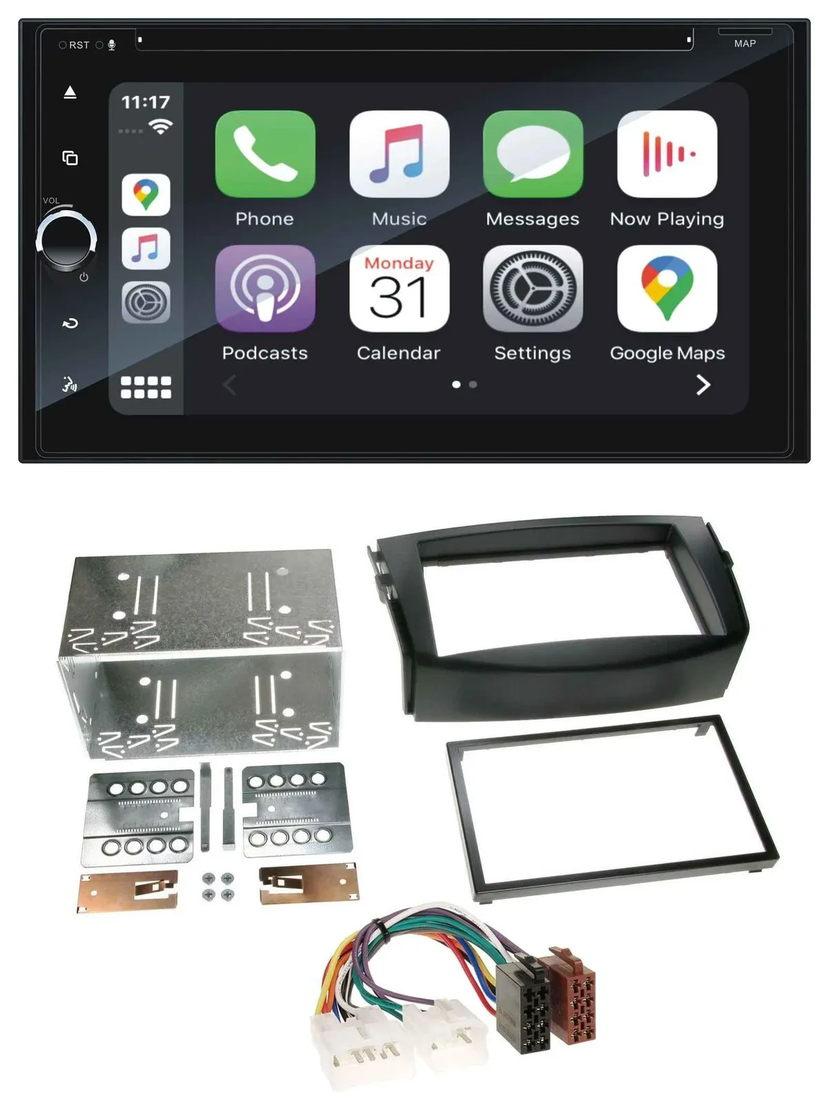 Blaupunkt 2DIN Bluetooth DAB USB DVD MP3 Autoradio für Toyota RAV 4 (2006-2013)
