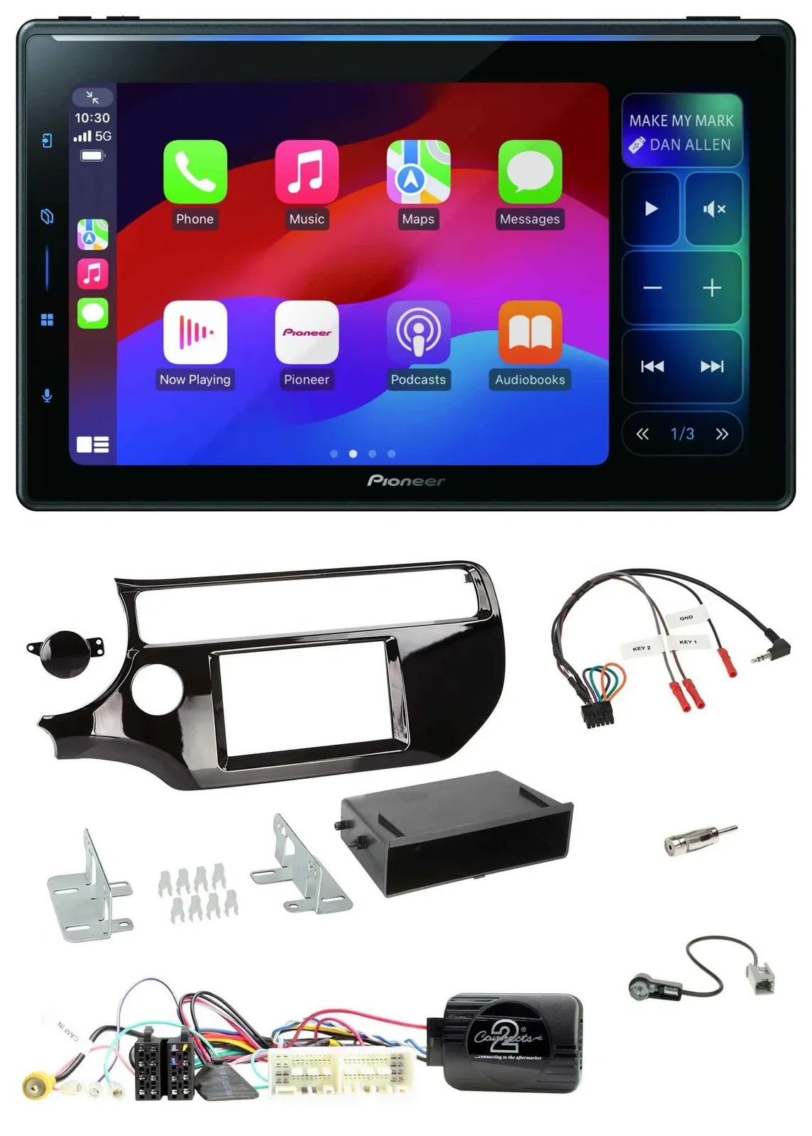 Pioneer Bluetooth DAB Lenkrad USB Autoradio für Kia Rio UB Facelift 2017-2023 pi