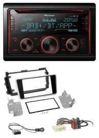 Pioneer 2DIN DAB MP3 Bluetooth USB CD Autoradio für Nissan Micra ab 2017 schwarz