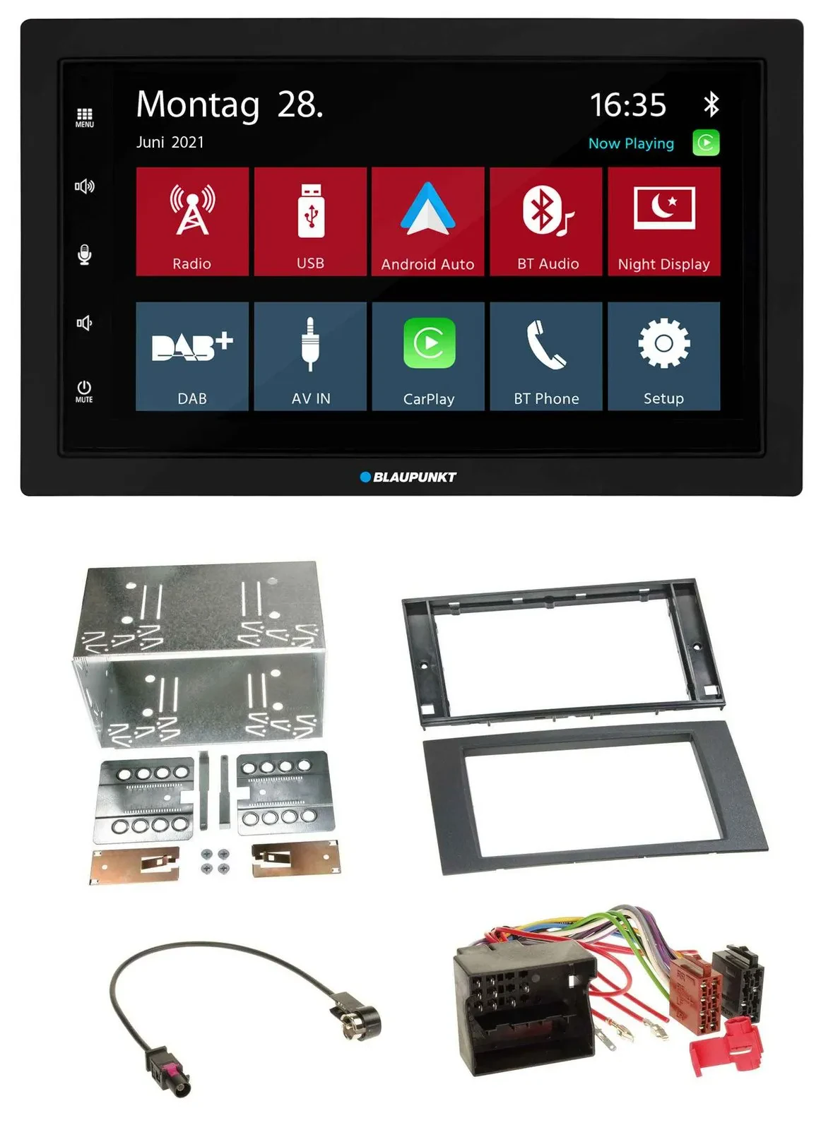 Blaupunkt MP3 Bluetooth DAB 2DIN USB Autoradio für Ford Fusion Transit Kuga 05-1