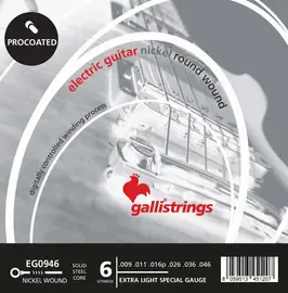 Струны для электрогитары Galli Strings EG946 9-46