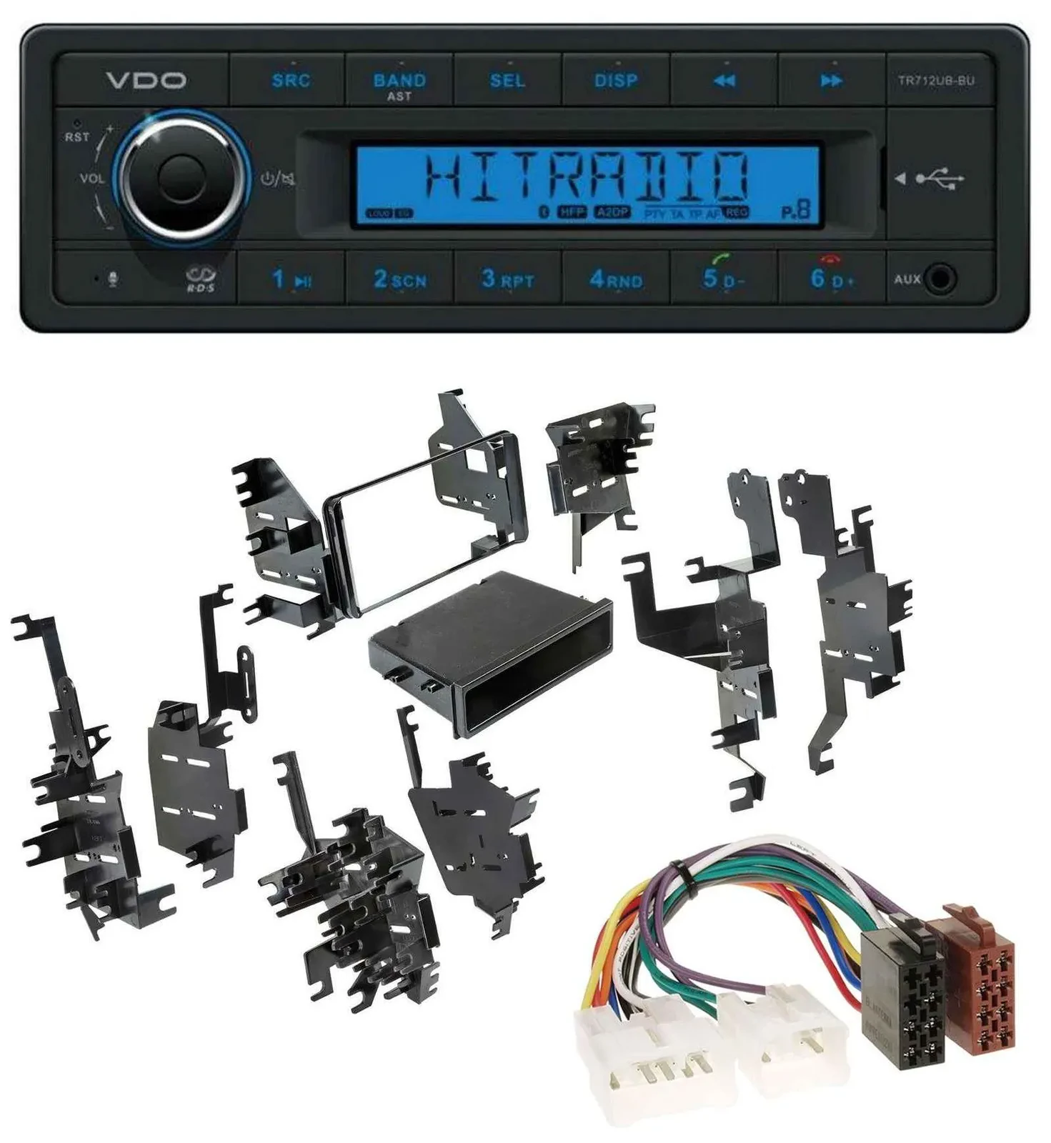 Автомагнитола для Toyota Highlander/MR2/Sequoia/Yaris VDO Bluetooth USB AUX MP3