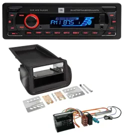 Автомагнитола JBL Bluetooth, USB, AUX, SD, MP3 для Citroen Nemo/Peugeot Bipper (с 2008)