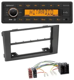 Continental 1DIN DAB MP3 AUX USB Autoradio für Iveco Daily (06-14) - schwarz