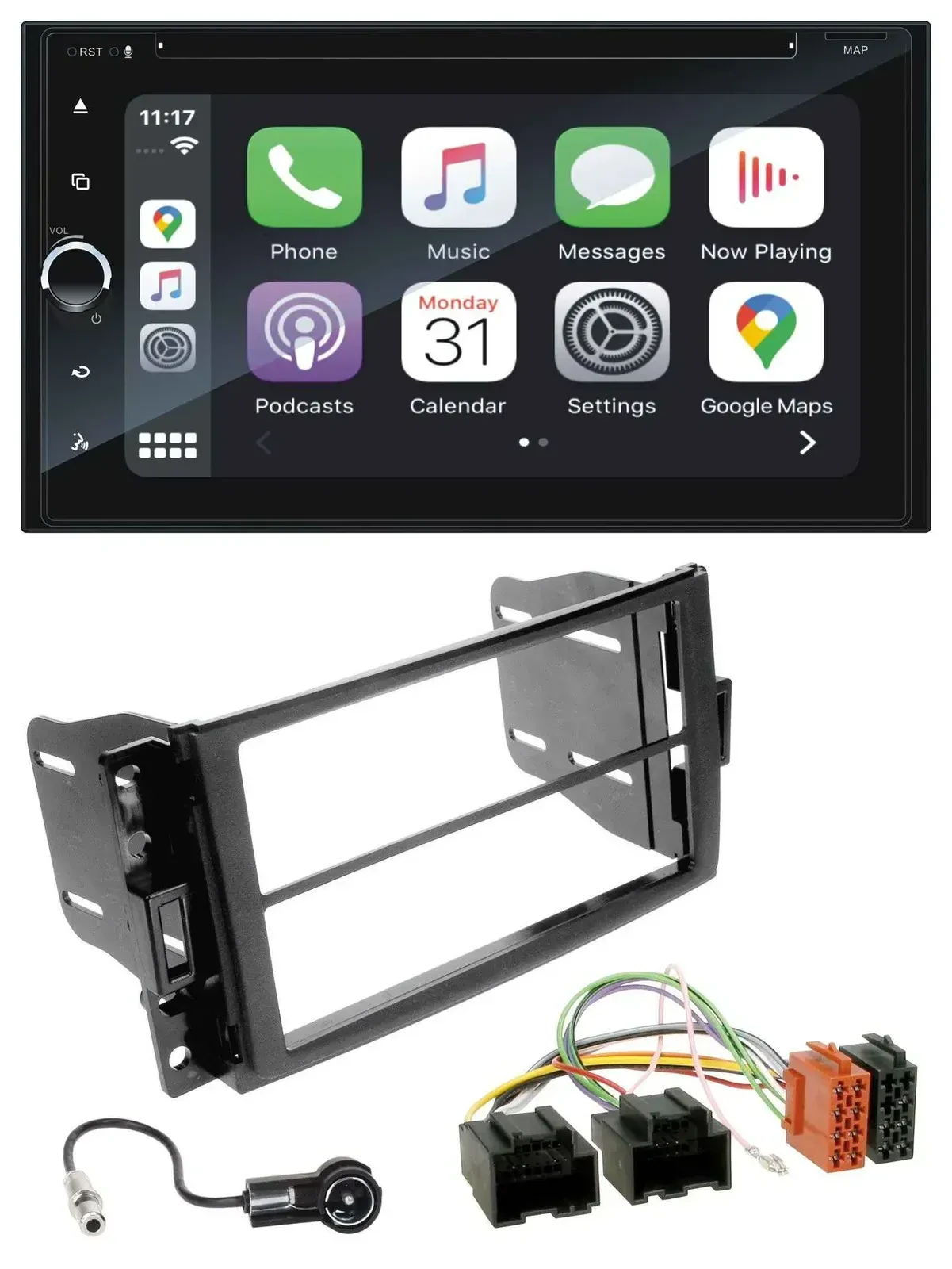 Blaupunkt 2DIN Bluetooth DAB USB DVD MP3 Autoradio für Chevrolet Corvette 05-13