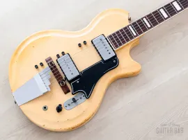 1961 Supro Silverwood 1596 Val Trol Rhythm Master Vintage Guitar w/ Case, Valco