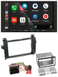 JBL USB 2DIN MP3 Bluetooth AUX Autoradio für Mercedes B-Klasse T245 05-11
