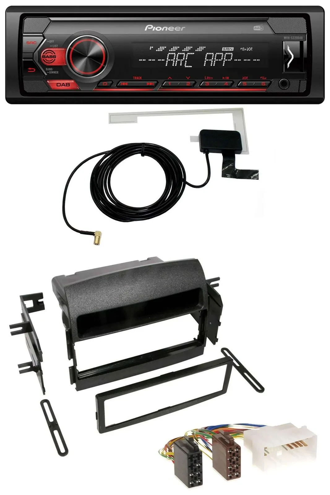 Автомагнитола Pioneer 1DIN USB DAB MP3 AUX для Hyundai Sonata (NF, 2005–2008)