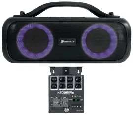 American DJ DP-DMX20L Portable 4 Ch. Universal DMX Dimmer/Switch Pack+Boombox