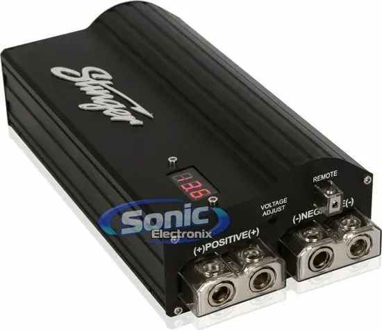 Конденсатор для автомобильной аудиосистемы Stinger SPC5010 10 F, гибридный, с LED-индикатором напряжения