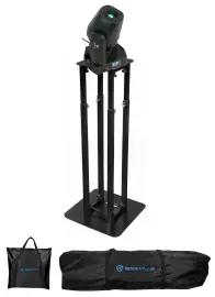 Rockville ROCK SPOT 260W DJ Moving Head Spot/Gobo Light+8 ft. Black Totem Stand