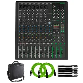 Mackie ProFX12v3+ 12-Channel Analog Mixer with Gator Cases Bag Pack
