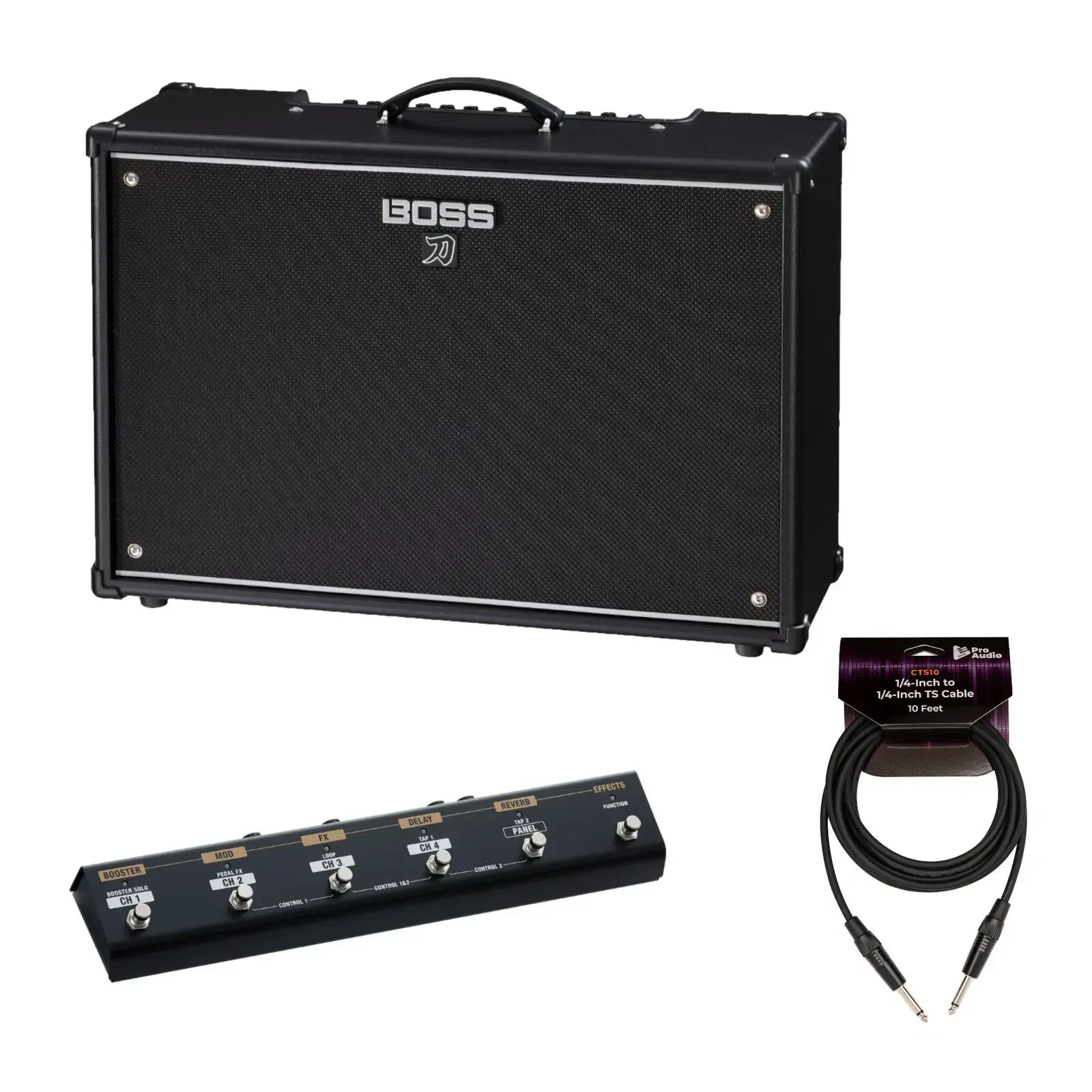 Комбоусилитель для электрогитары Boss Katana-212 Gen 3 100W 2x12" Black (набор)