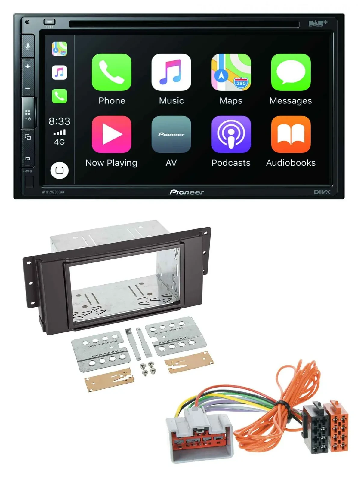 Pioneer DVD 2DIN MP3 DAB Bluetooth USB Autoradio für Land Rover Free Lander 11-1